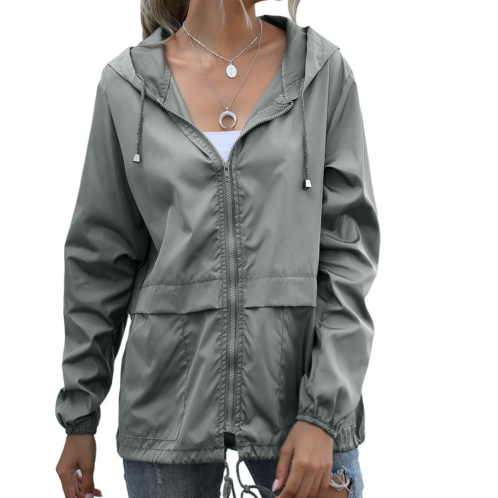 Lightweight Zipper Hoodie Jacket