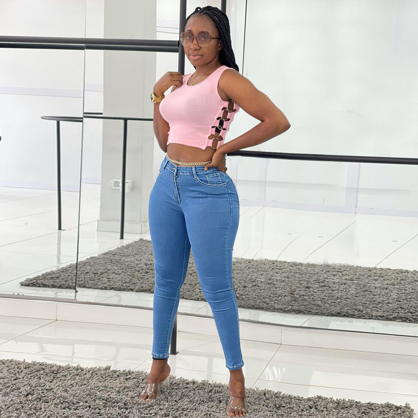 Jeans, falda lápiz para mujer 