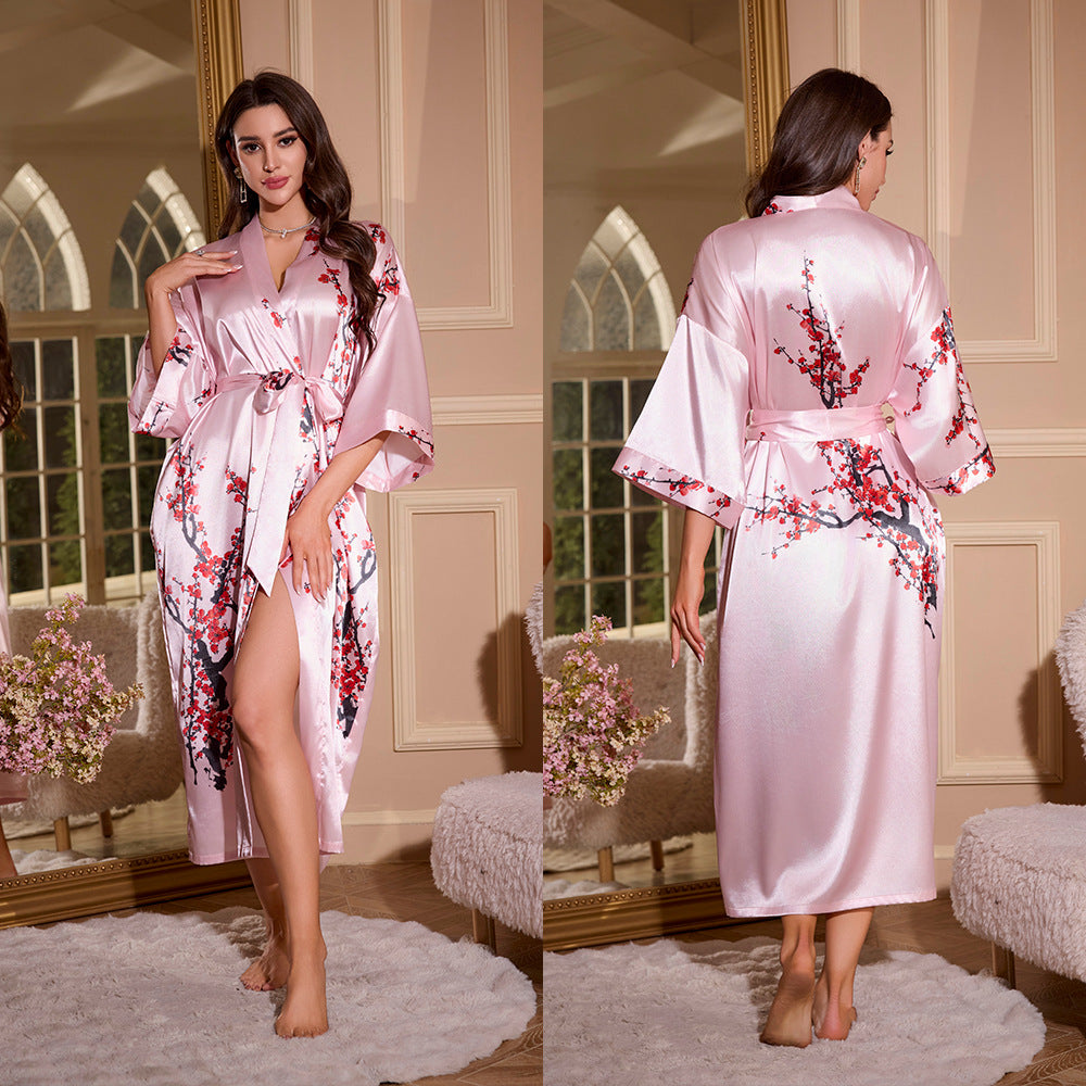 Womens Ice Silk Nightgown
