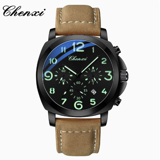 Multifunctional Mens Watch with Luminous Dial
