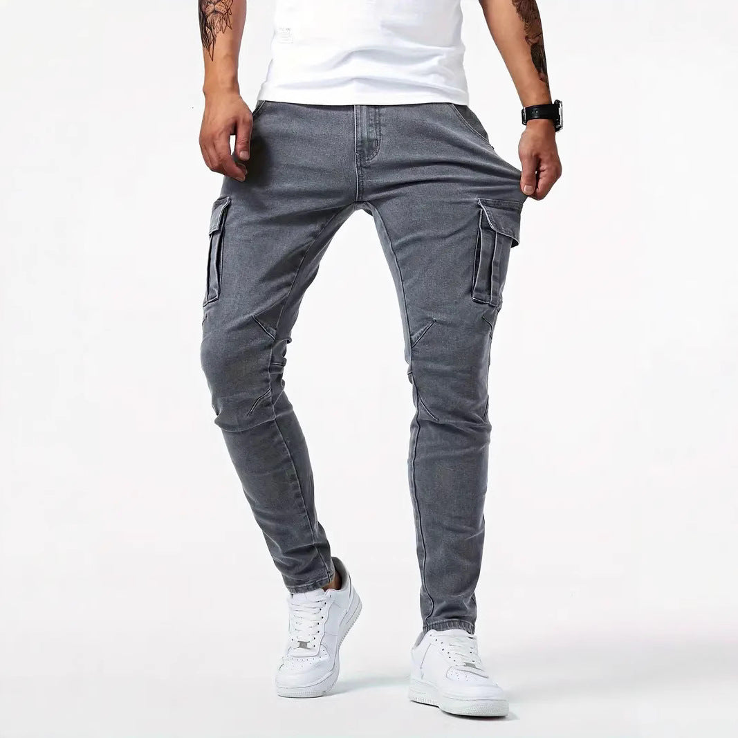 Mens Skinny Jeans with Side Pockets