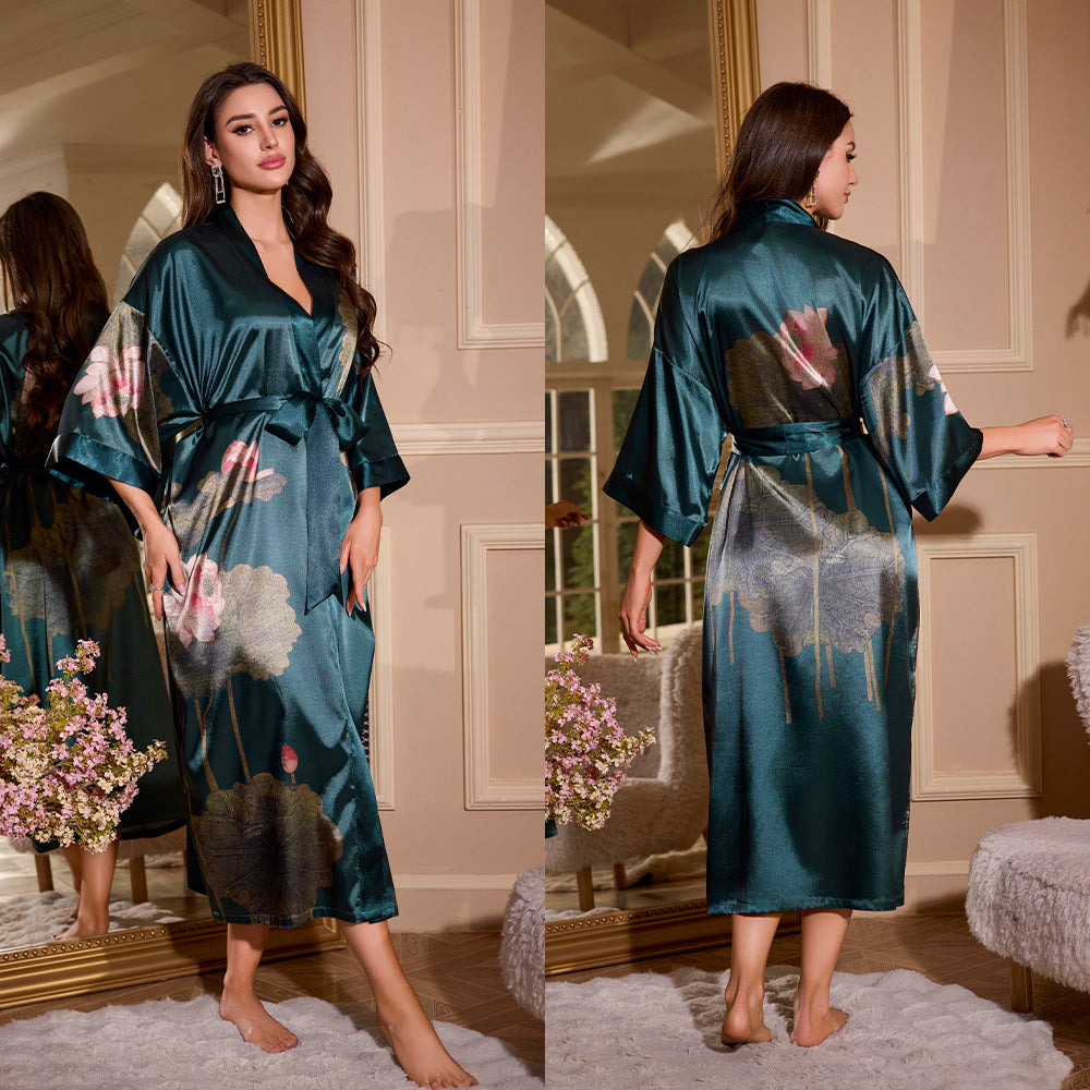 Womens Ice Silk Nightgown