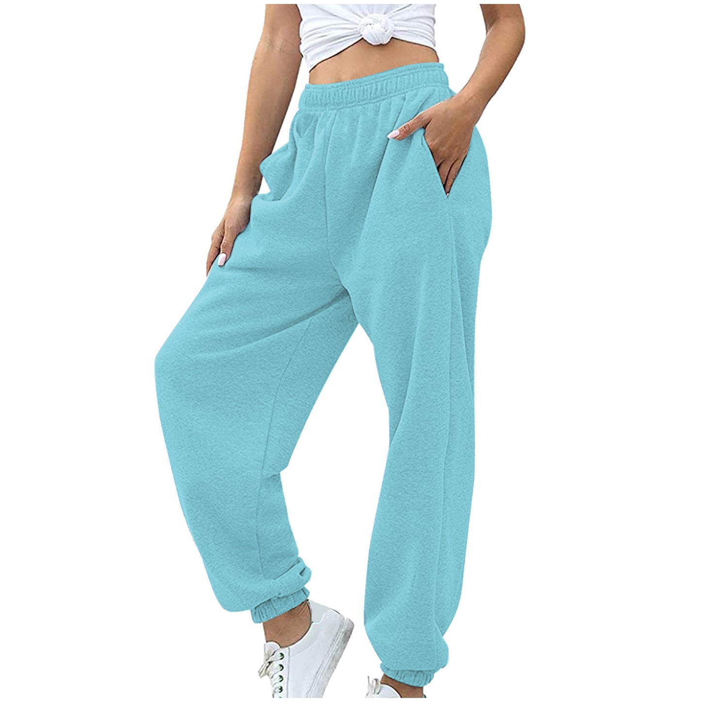 Pantalones de mujer de tiro alto