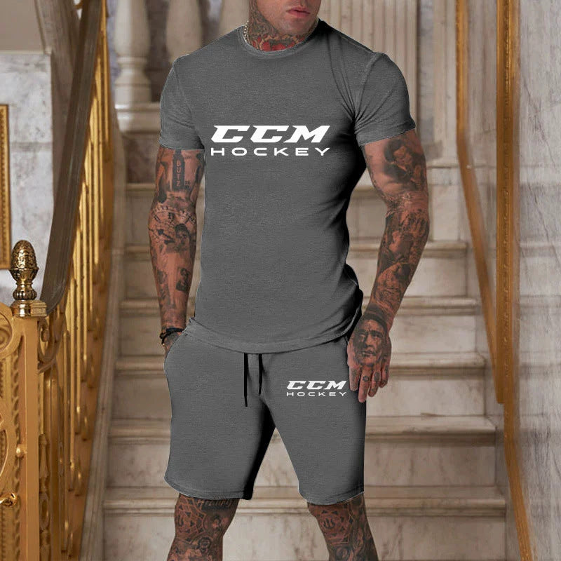 Men's Cotton T-Shirt and Shorts Set