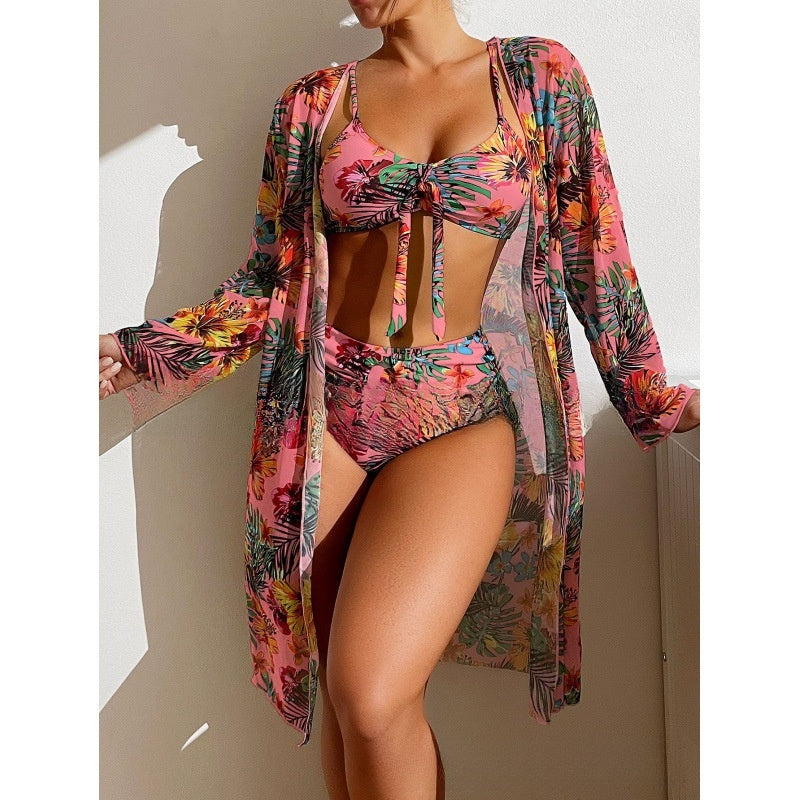 Long-sleeved blouse Swimwear Set