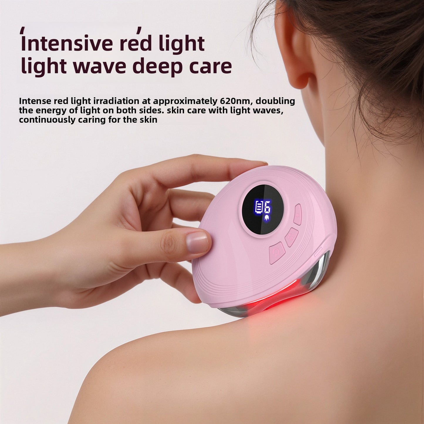 Electric Facial and Body Scraping Massager with Light Therapy