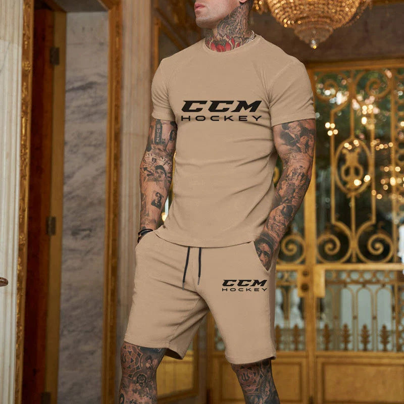Men's Cotton T-Shirt and Shorts Set