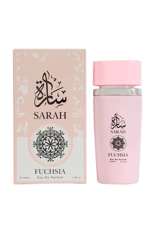 SARAH FUCHIA SPRAY PERFUME EAU DE PARFUM FOR WOMEN - 3.4 FL.OZ.