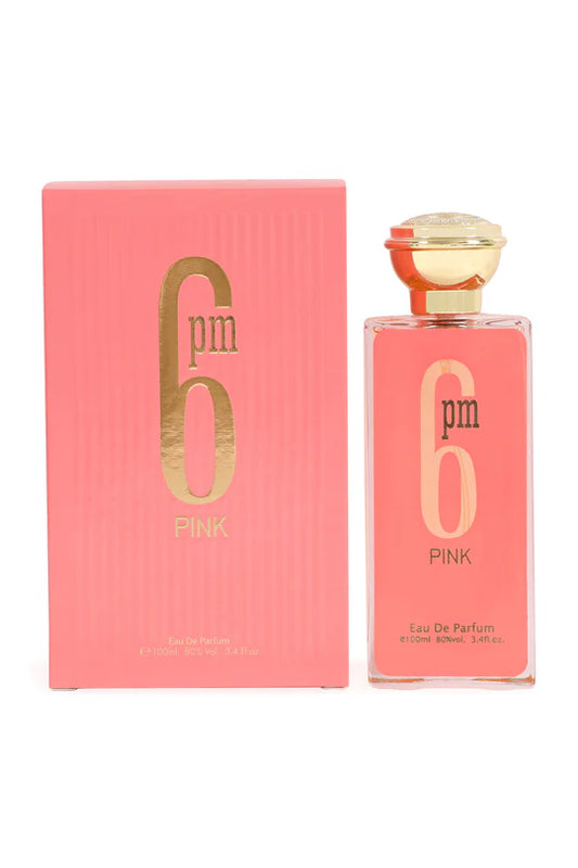 6 PM PINK SPRAY PERFUME EAU DE PARFUM FOR WOMEN - 3.4FL.OZ.