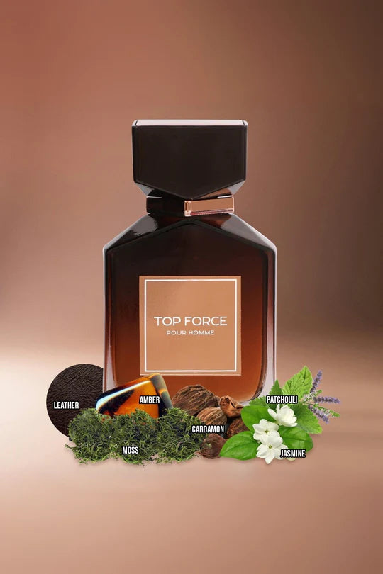 TOP FORCE SPRAY PERFUME EAU DE PARFUM FOR MEN - 3.4FL.OZ.