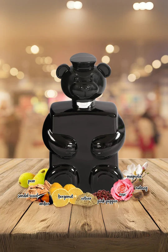 HONEY BEAR BLACK SPRAY PERFUME EAU DE PARFUM FOR MEN - 3.4FL.OZ.