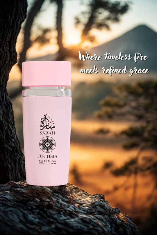 SARAH FUCHIA SPRAY PERFUME EAU DE PARFUM FOR WOMEN - 3.4 FL.OZ.