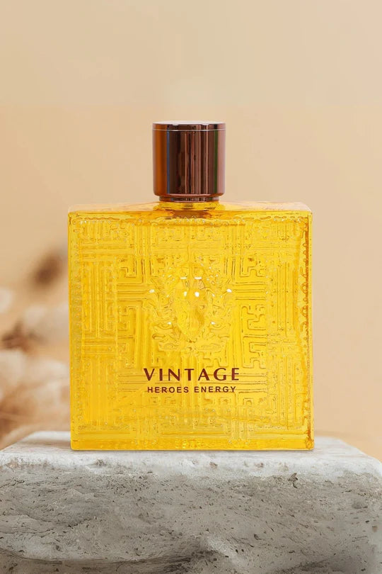 VINTAGE HEROES ENERGY SPRAY PERFUME EAU DE PARFUM FOR MEN - 3.4FL.OZ.