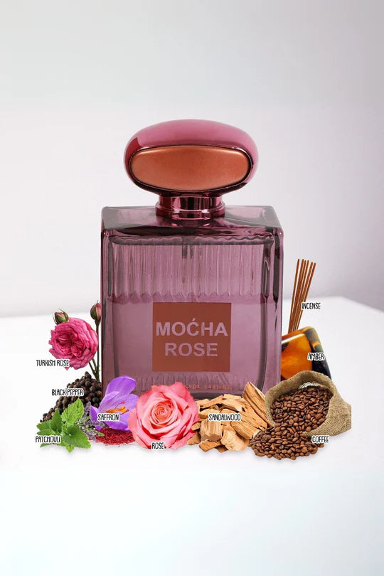 MOCHA ROSE PERFUME EAU DE PARFUM FOR WOMEN - 3.4 FL. OZ