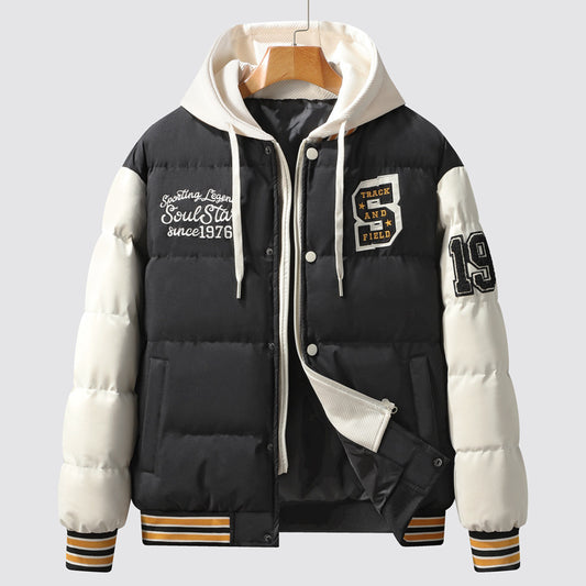 Hooded Baseball Jacket