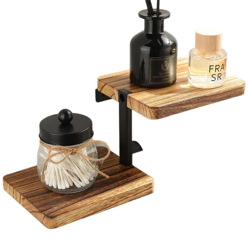Foldable Wood Bathroom Storage Rack