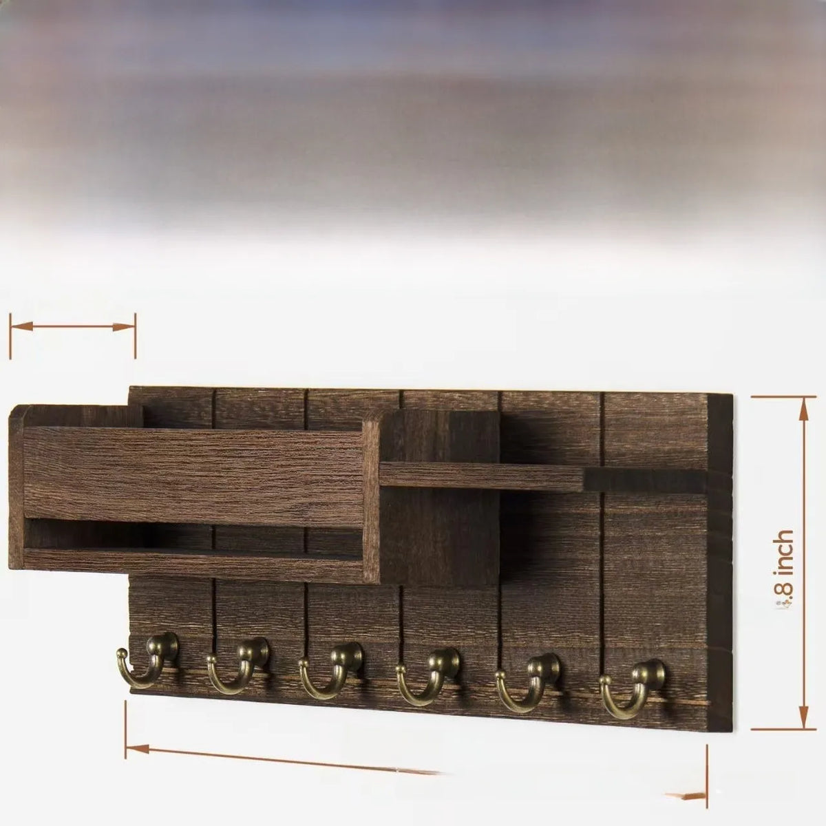 Wall-mounted key rack