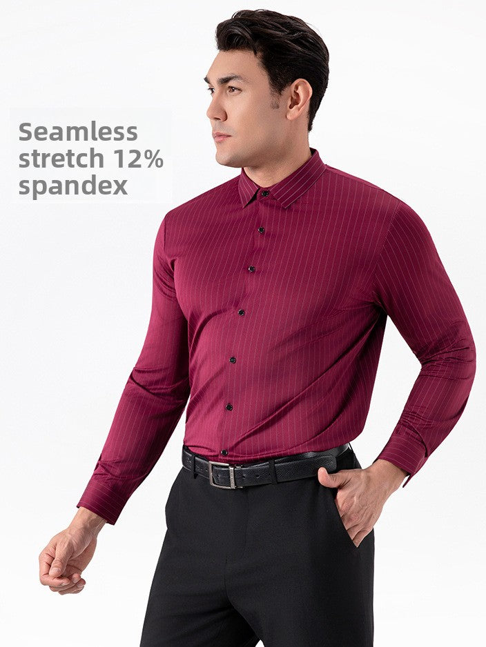 Four-way stretch  Men's Striped Shirt