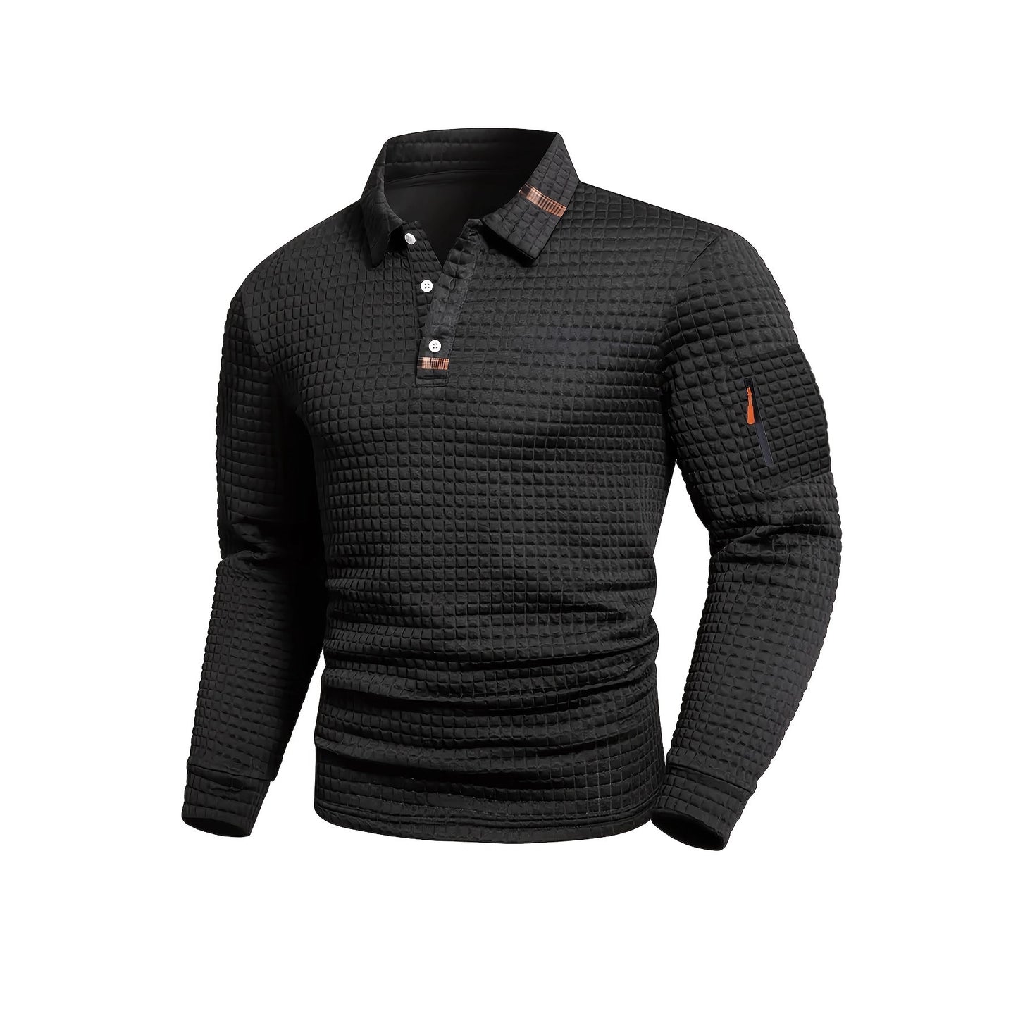 Polo shirt with pocket zippers
