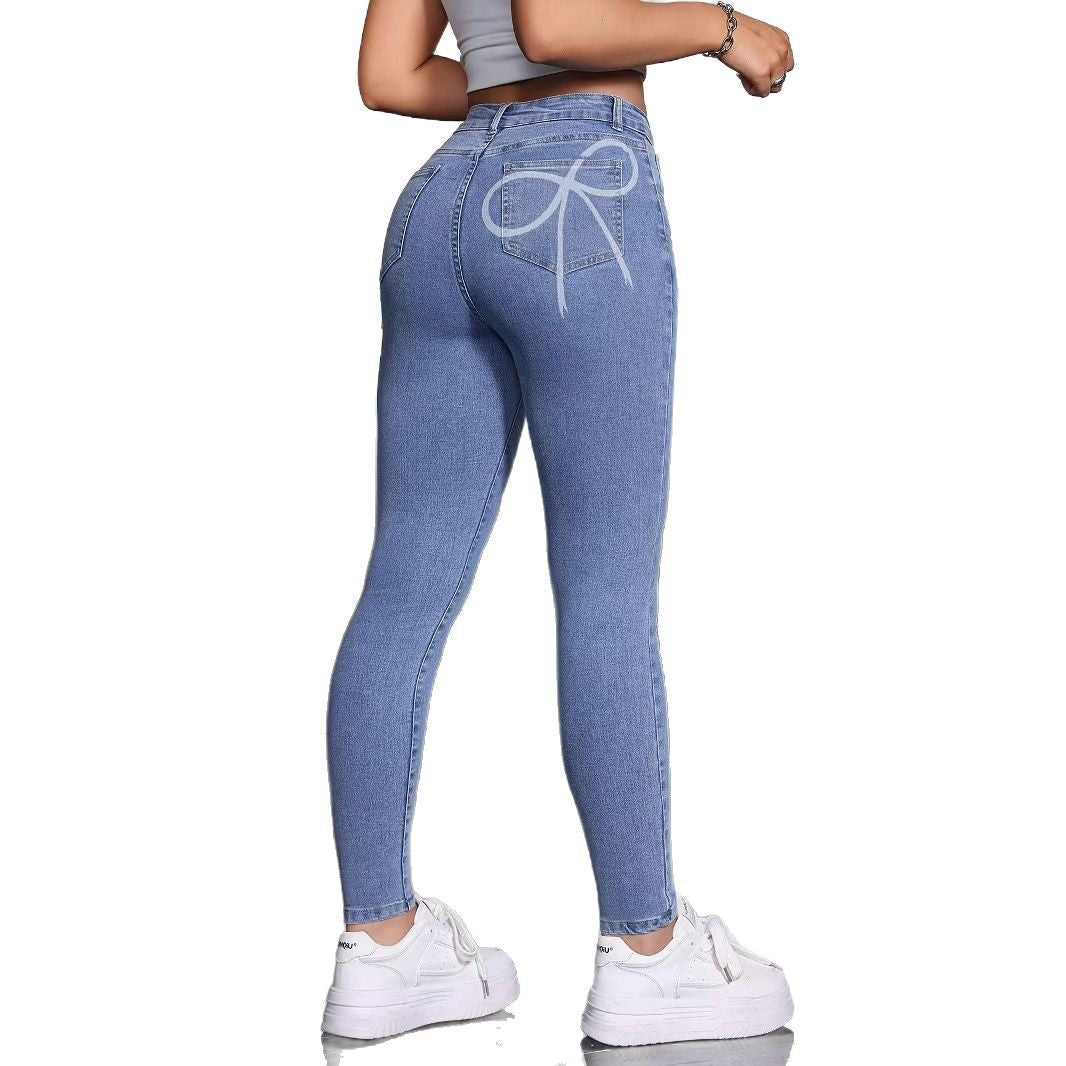 Pantalones elásticos para mujer de talla pequeña 