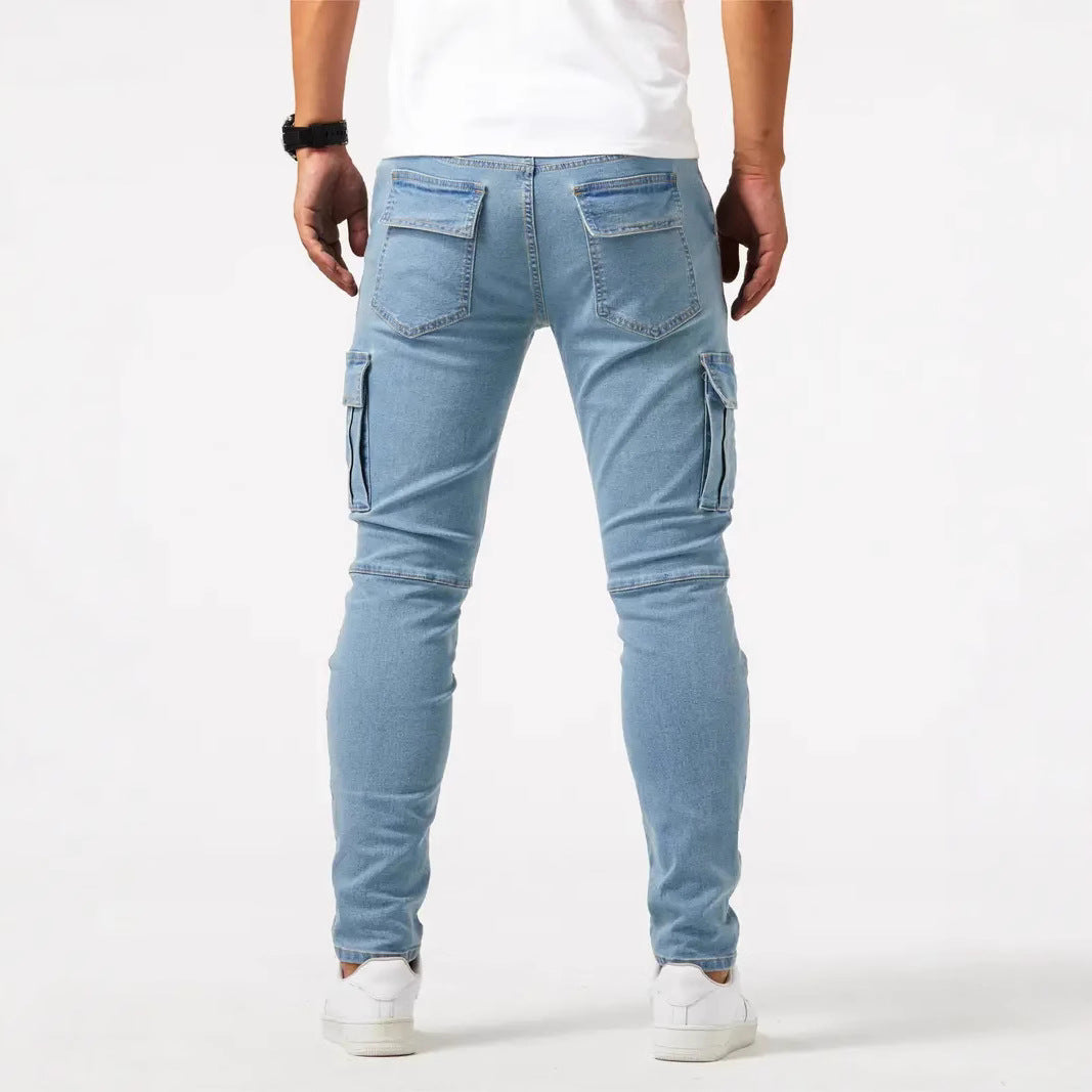 Mens Skinny Jeans with Side Pockets
