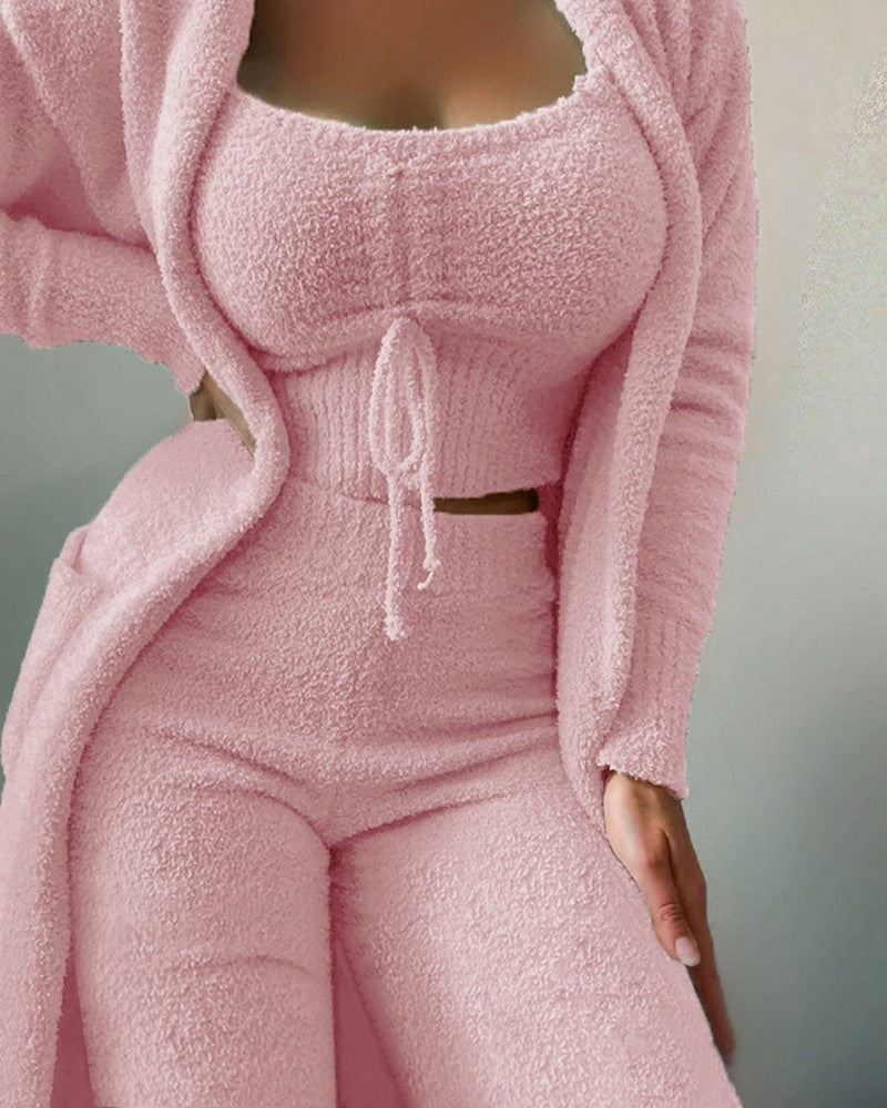 Soft double-sided velvet fabric pajama for women
