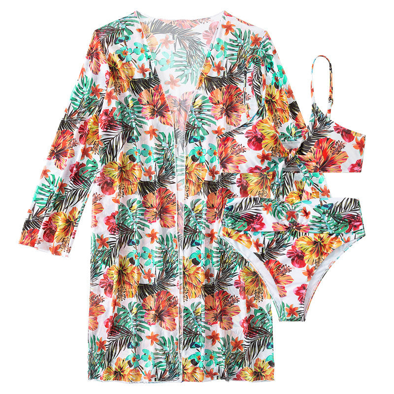 Long-sleeved blouse Swimwear Set
