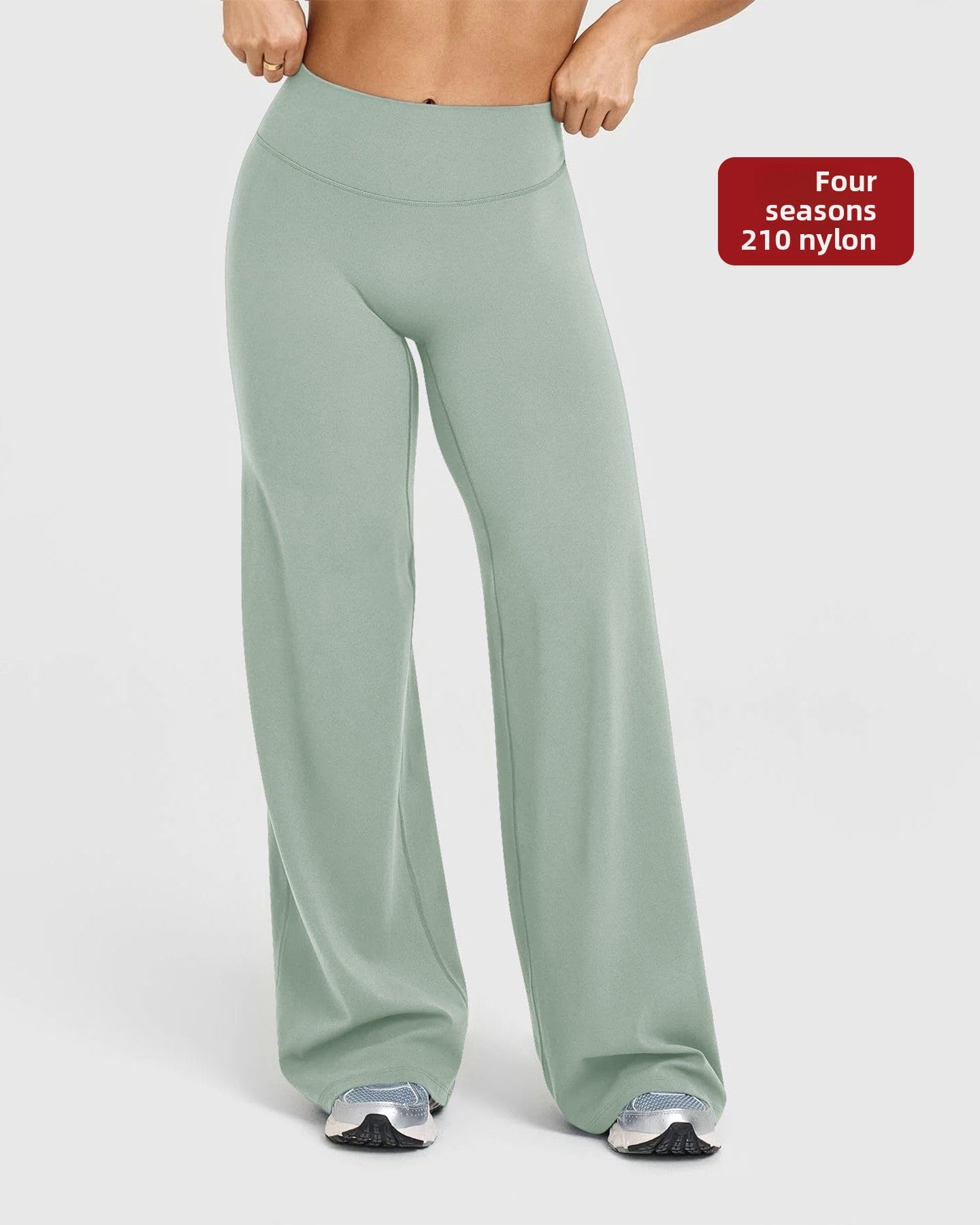 Pantalones rectos y anchos 