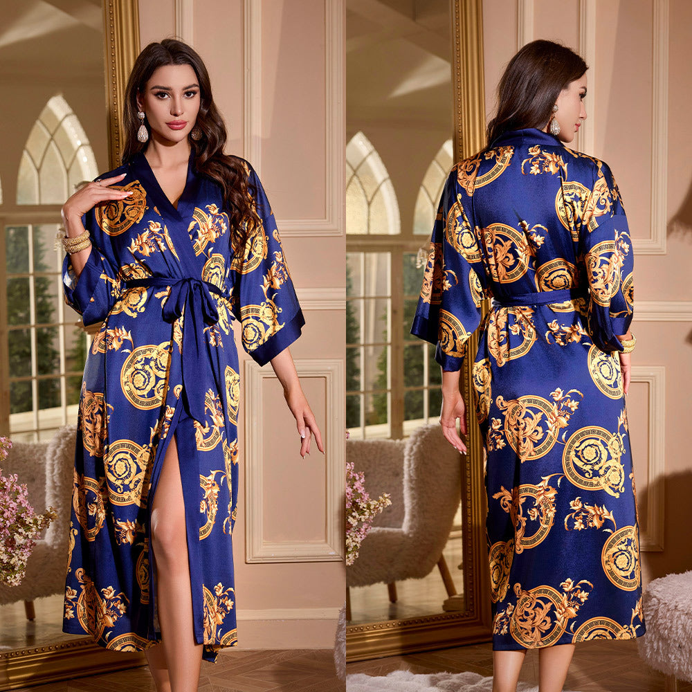 Womens Ice Silk Nightgown