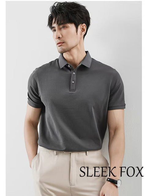 Breathable Cotton Mens Polo Shirt