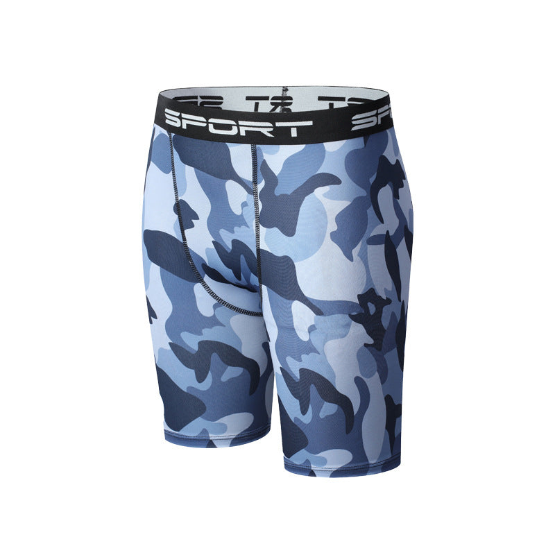 Mens Quick Dry Elastic Sports Shorts