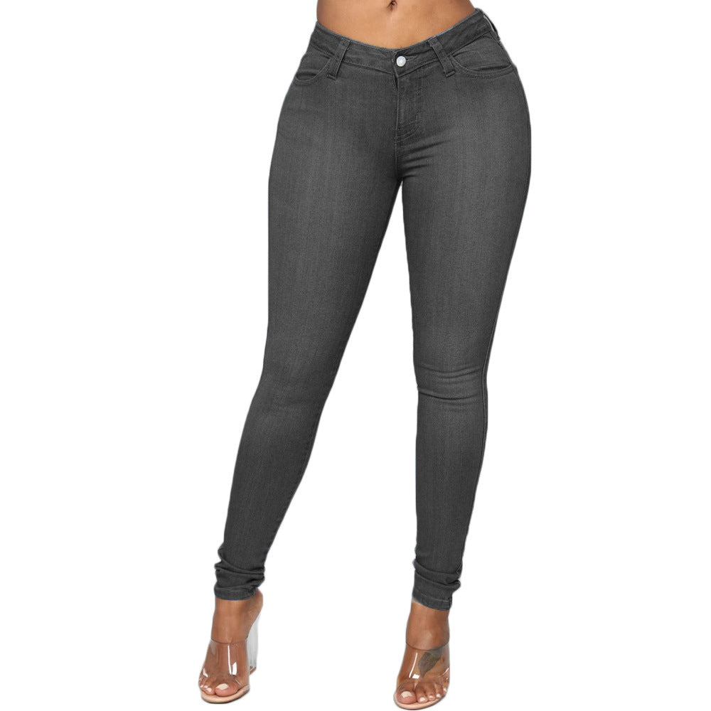 Women's Skinny Jeans Pencil Pants Cotton Stretch