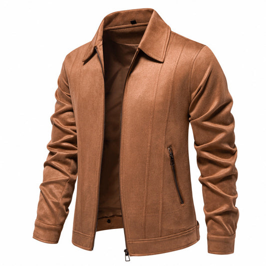 Stylish and modern lapel collar men's jacket