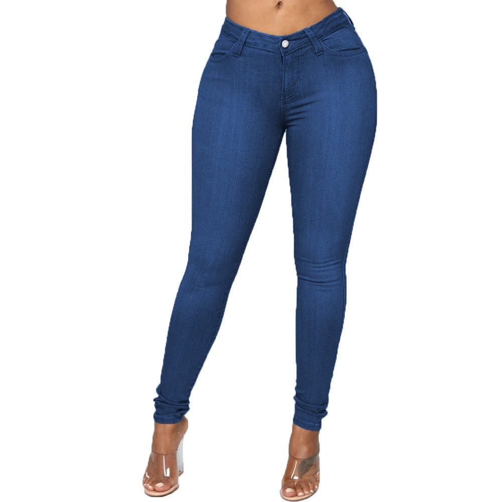 Women's Skinny Jeans Pencil Pants Cotton Stretch
