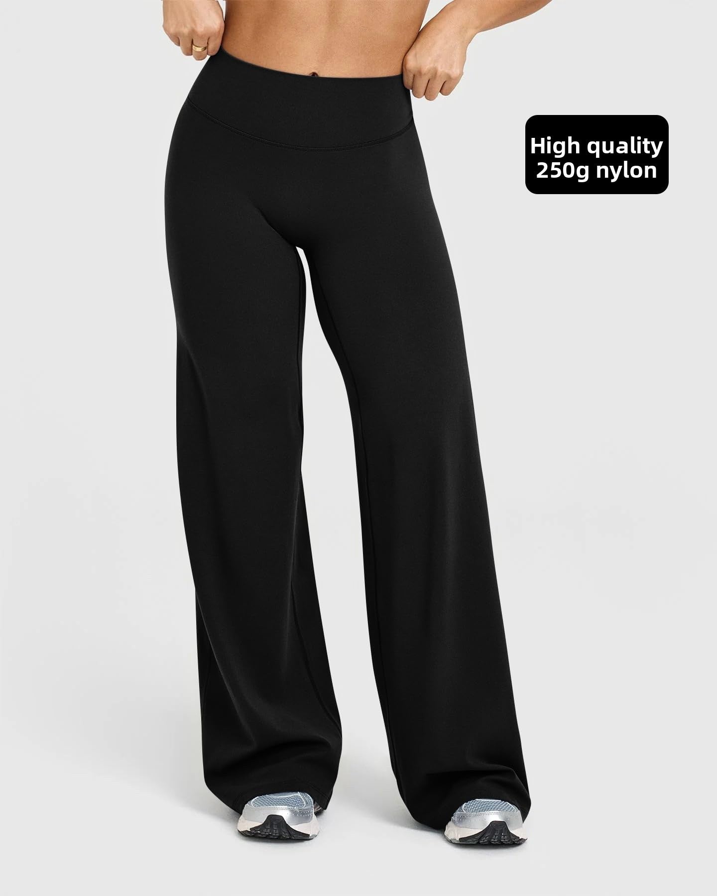 Pantalones rectos y anchos 