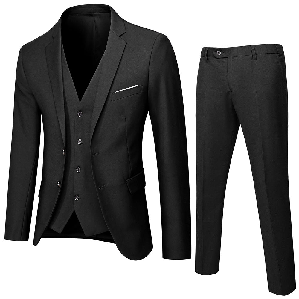 Men's Three-Piece Slim Fit Suit