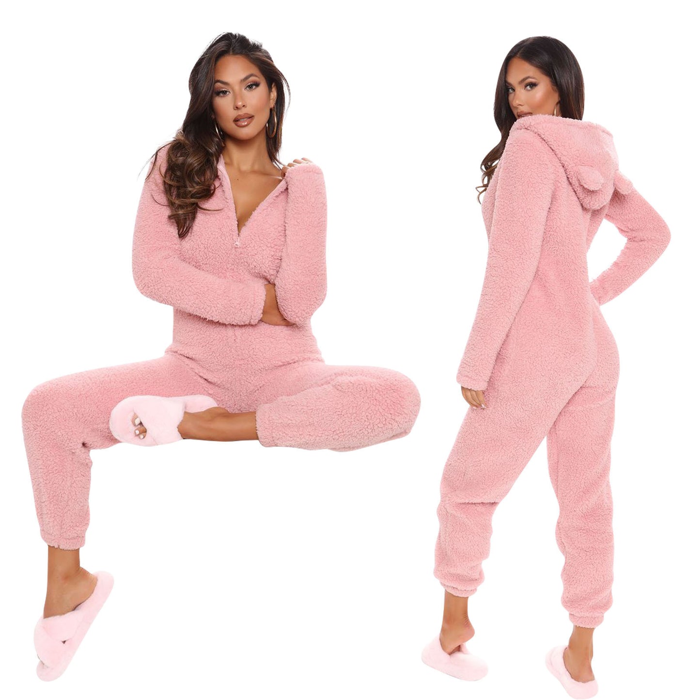 Plush Jumpsuit Loungewear