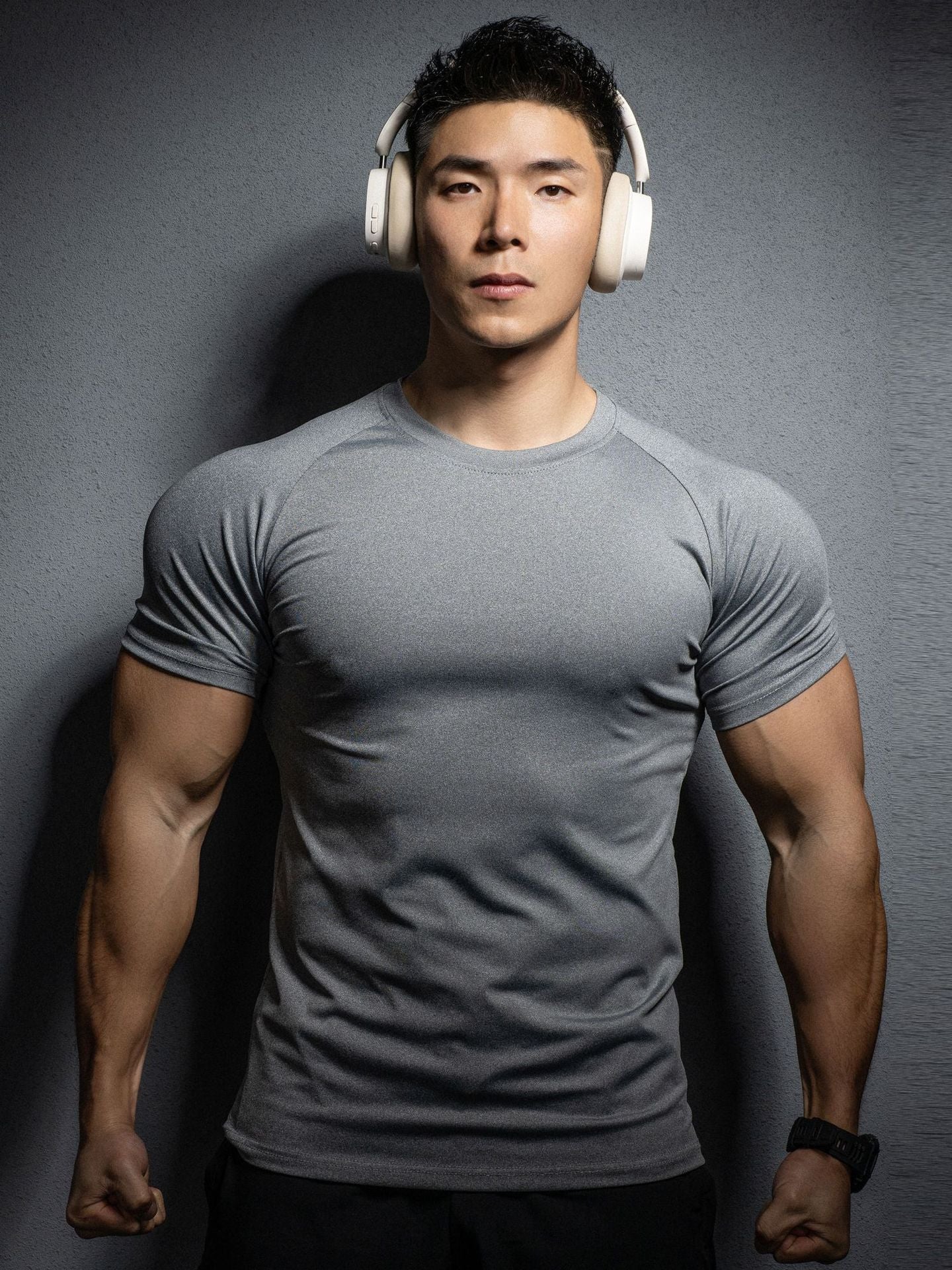 Camiseta deportiva elástica de secado rápido para hombre 