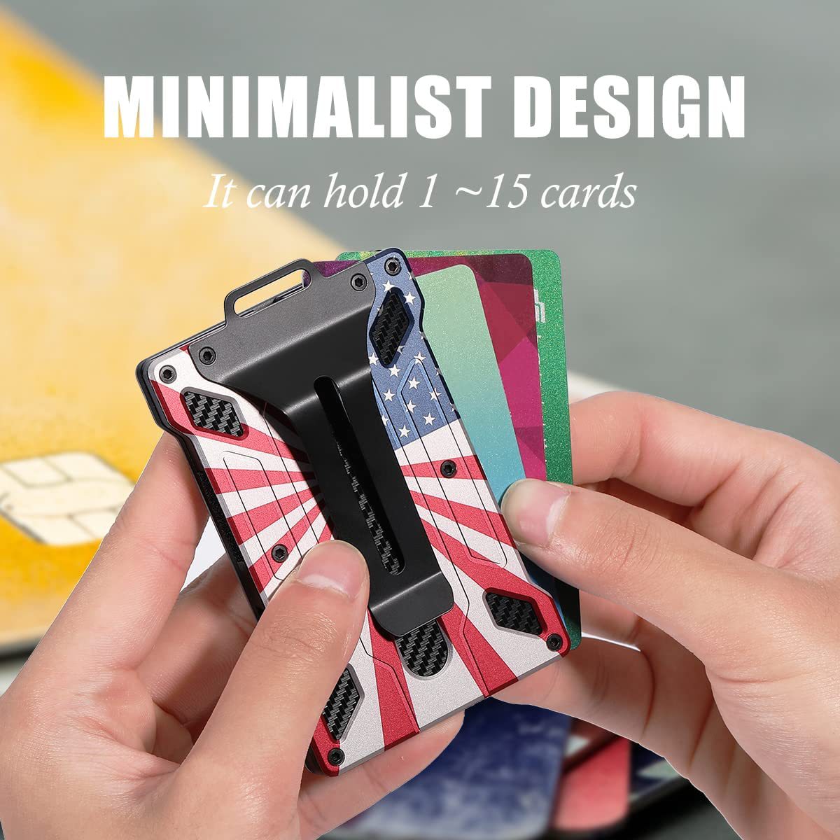 Aluminum alloy business card holder