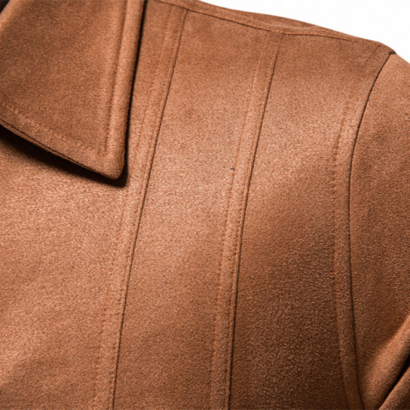 Stylish and modern lapel collar men's jacket