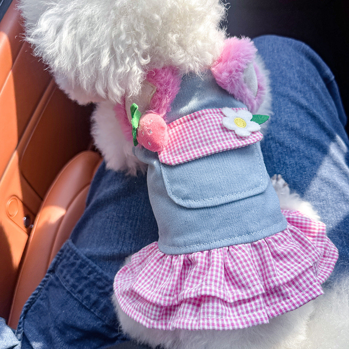 Pet Denim Skirt for Small Dogs