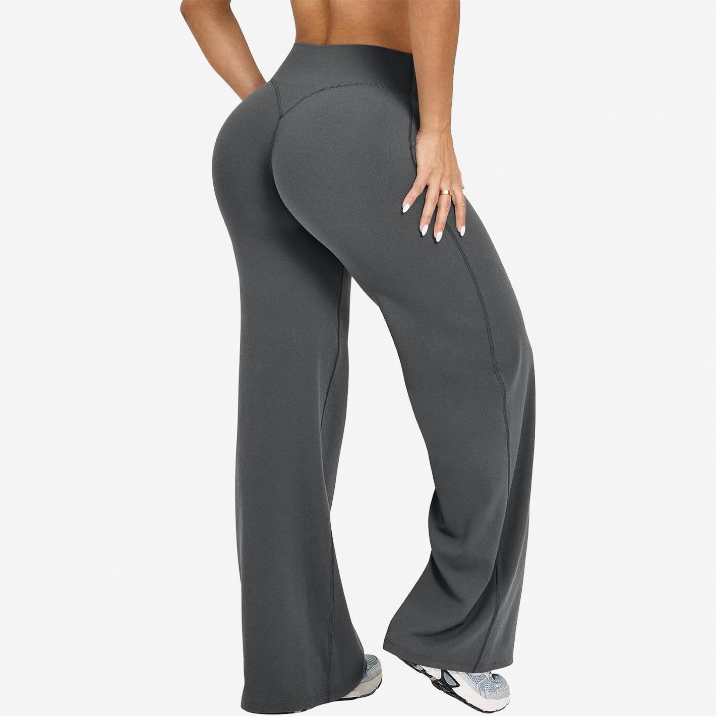 Pantalones rectos y anchos 