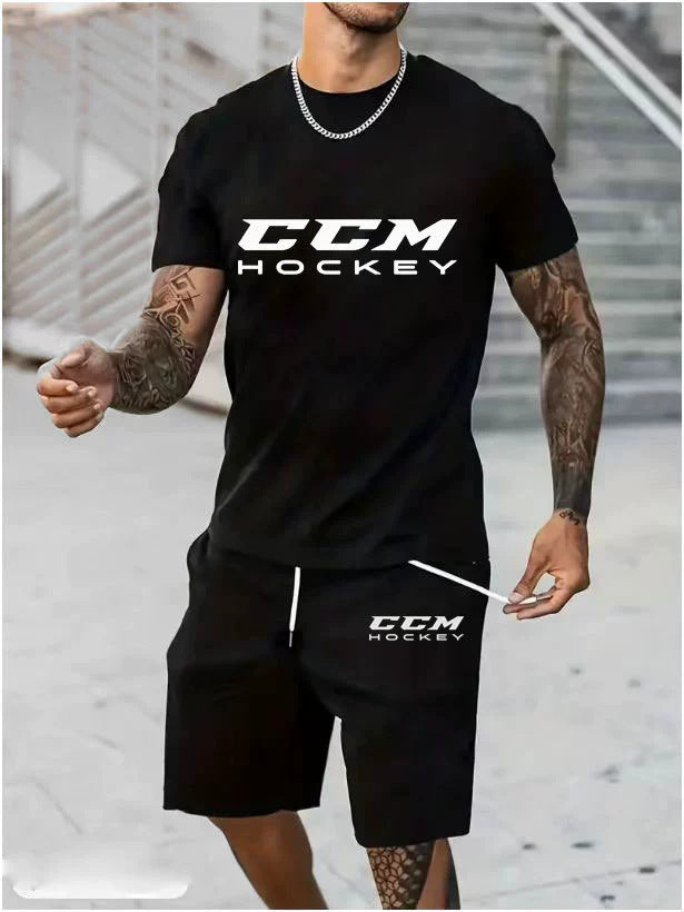 Men's Cotton T-Shirt and Shorts Set