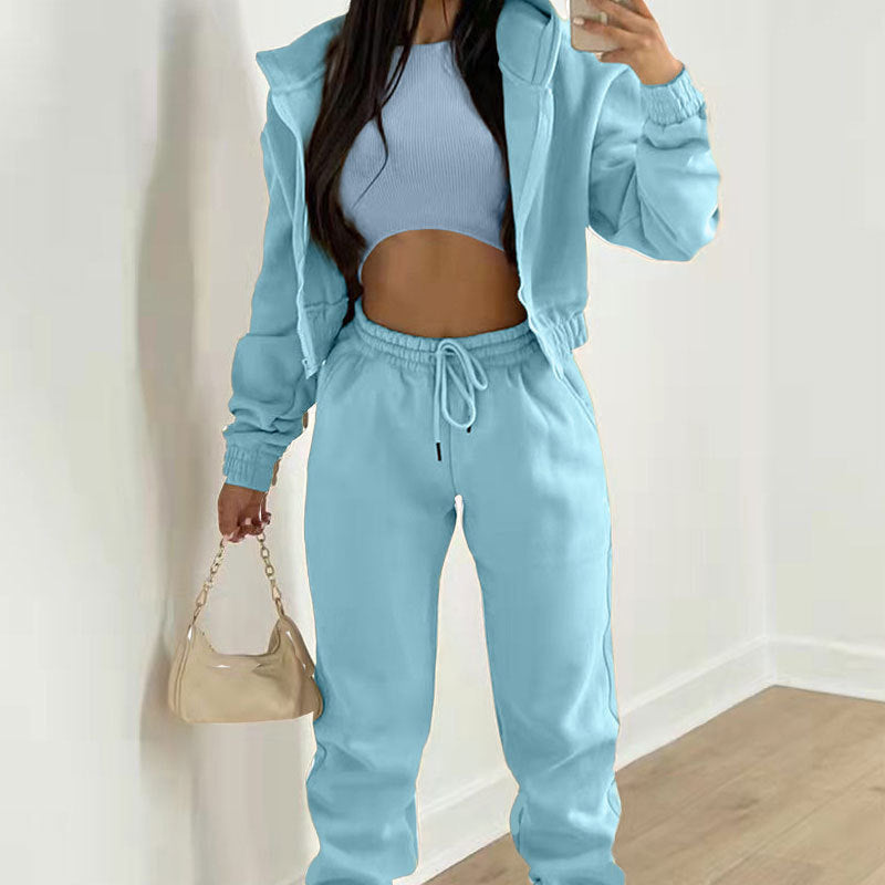 Women's Casual Hooded Sweatshirt and Pants