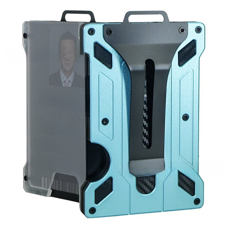 Aluminum alloy business card holder