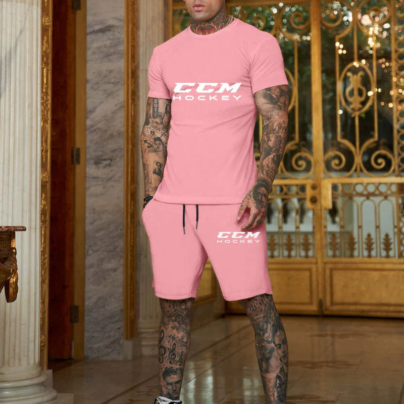 Men's Cotton T-Shirt and Shorts Set