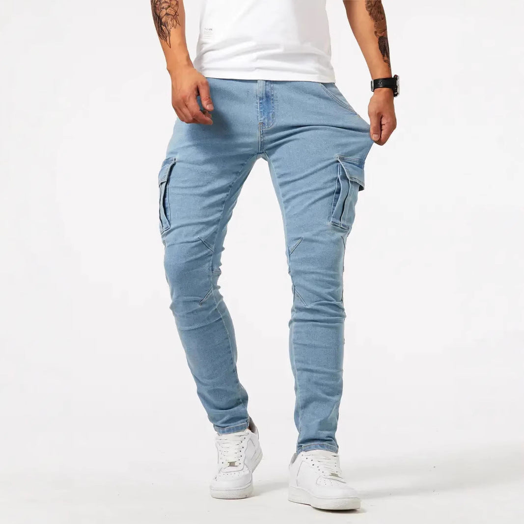 Mens Skinny Jeans with Side Pockets