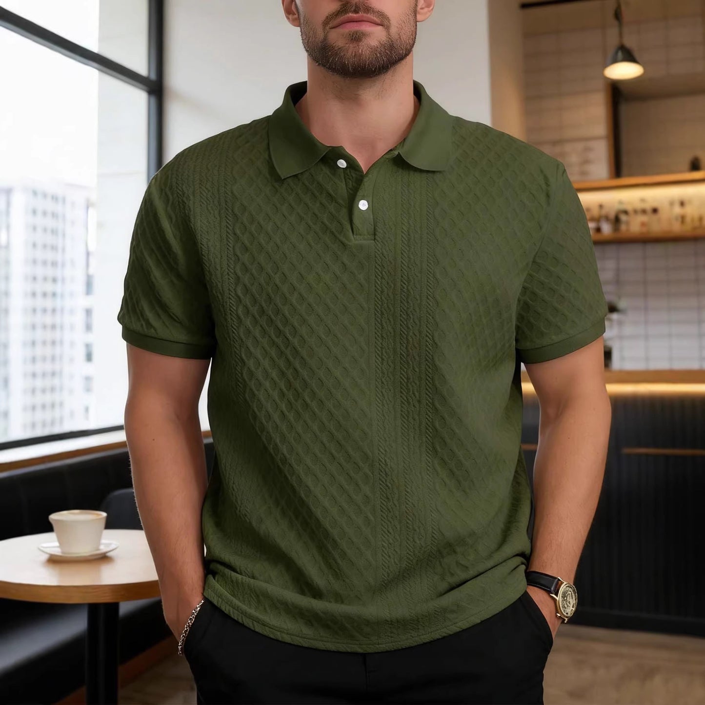 Men's Polo Casual Top