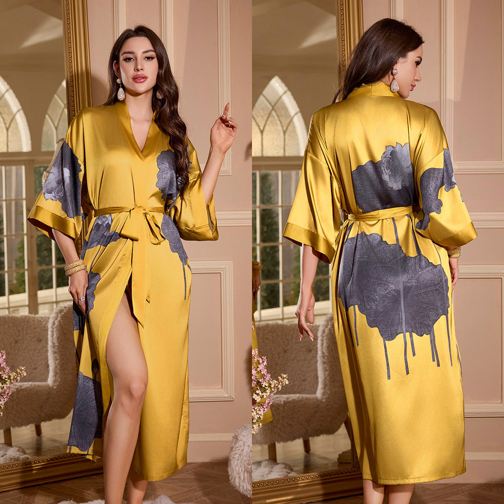 Womens Ice Silk Nightgown
