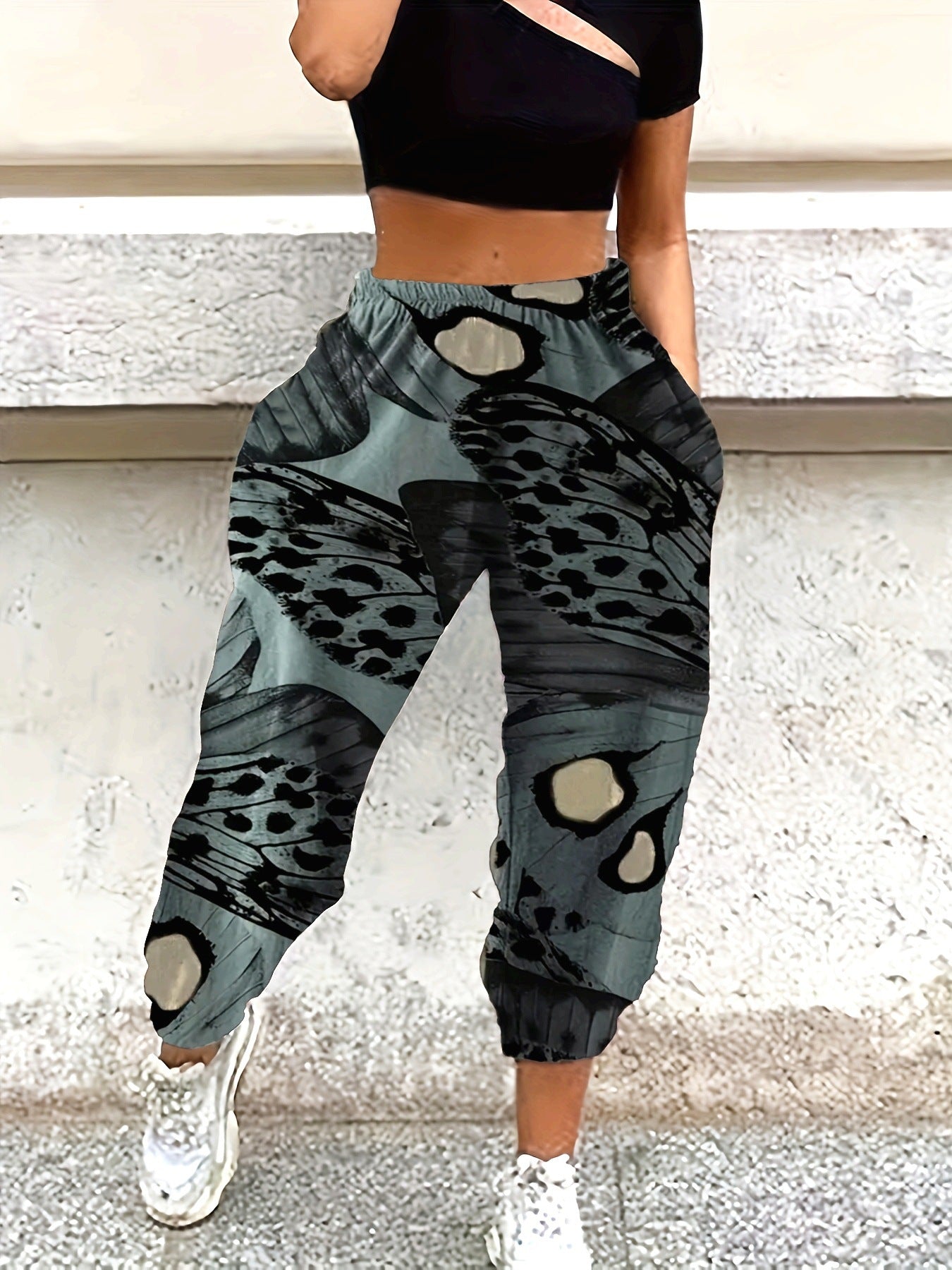 Pantalones casuales transpirables y holgados para mujer. 